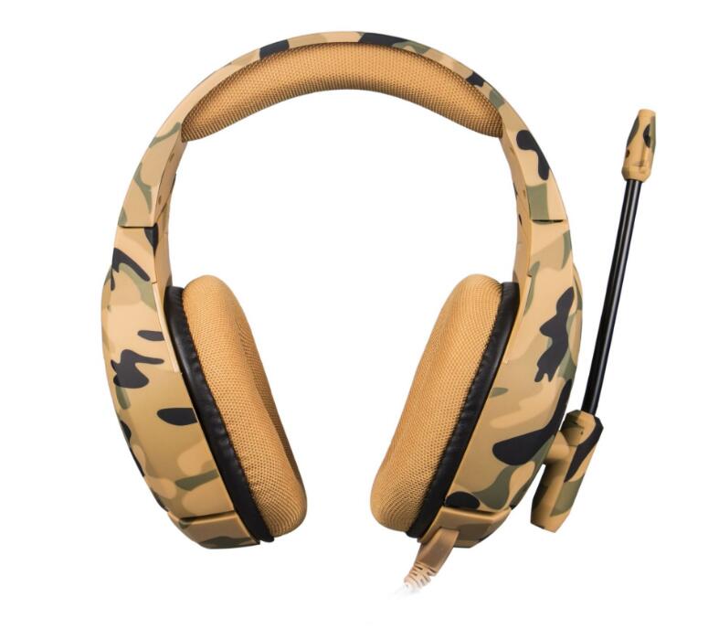 Camouflage Wired Gaming Headset for PS4 and PC