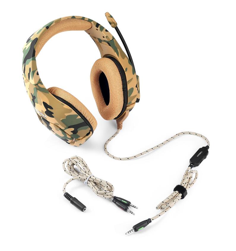 Camouflage Wired Gaming Headset for PS4 and PC