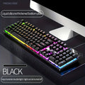 Cool Mechanical Feel USB Wired Gaming Keyboard for Office