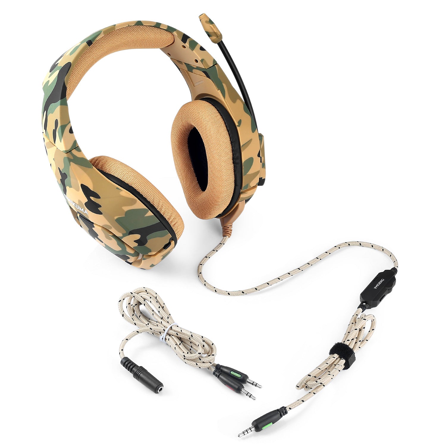 Camouflage Wired Gaming Headset for PS4 and PC