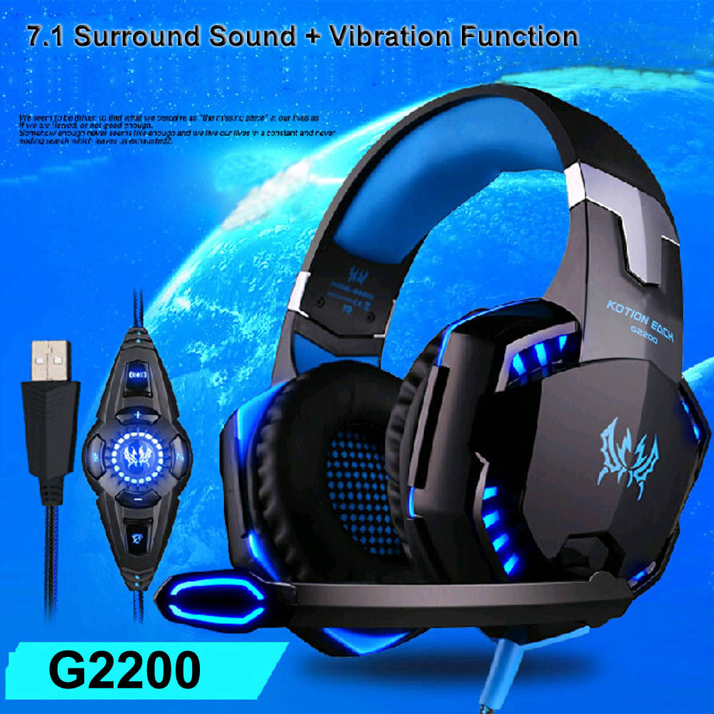 G2200 7.1 Gaming Headset with Vibration and Lighting